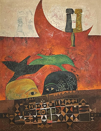 Date Over the Moon - 1987 - 105X80 cm – Available